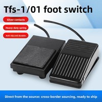 Pedal de pie USB (aluminio y plástico) programable para operación manos libres de simulador de teclado de máquina herramienta