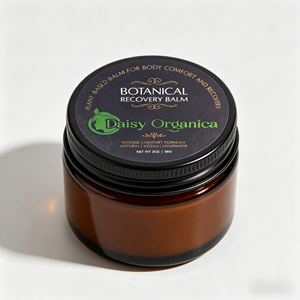 Custom Eco-Friendly Recyclable Botanical Recovery Balm <b>Label</b> Gold Foil Waterproof Adhesive Paper Sticker for Natural <b>Packaging</b> - Product Image 2