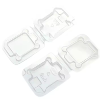 Kotak Pelindung CPU Komputer Desktop LGA115x PVC Transparan Model Clamshell untuk Pengiriman