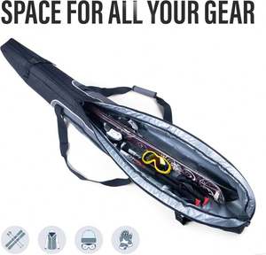 Échantillon gratuit : Le sac à roulettes pour ski double ultime, imperméable et rembourré, fabriqué par une usine certifiée BSCI. - Product Image 3