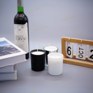 Maison Bougie Vente en Gros Verre Fleur Décorative Bougie Parfumée Luxe Cire De Soja Pot De Verre Bougie Parfumée - Product Image 6