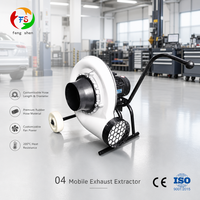 Extracteur d'air portable certifié CE FS-2004, faible bruit, grande mobilité, garage, atelier
