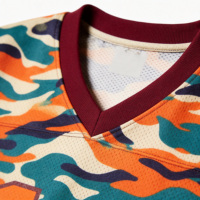 Camisetas y Sudaderas de Malla de Poliéster de Alta Calidad, Diseño Personalizado OEM de XUCHANG, Camisetas de Gran Tamaño con Estampado de Camuflaje para Hombre