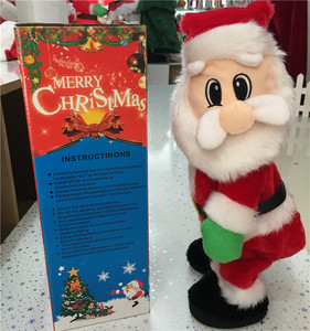 Drôle Père Noël Électrique Noël En Peluche Poupée Musique Danse Nouveauté Chanson Anglaise Jouets <span class=keywords><strong>De</strong></span> Noël pour Décorations <span class=keywords><strong>De</strong></span> Noël - Product Image 3