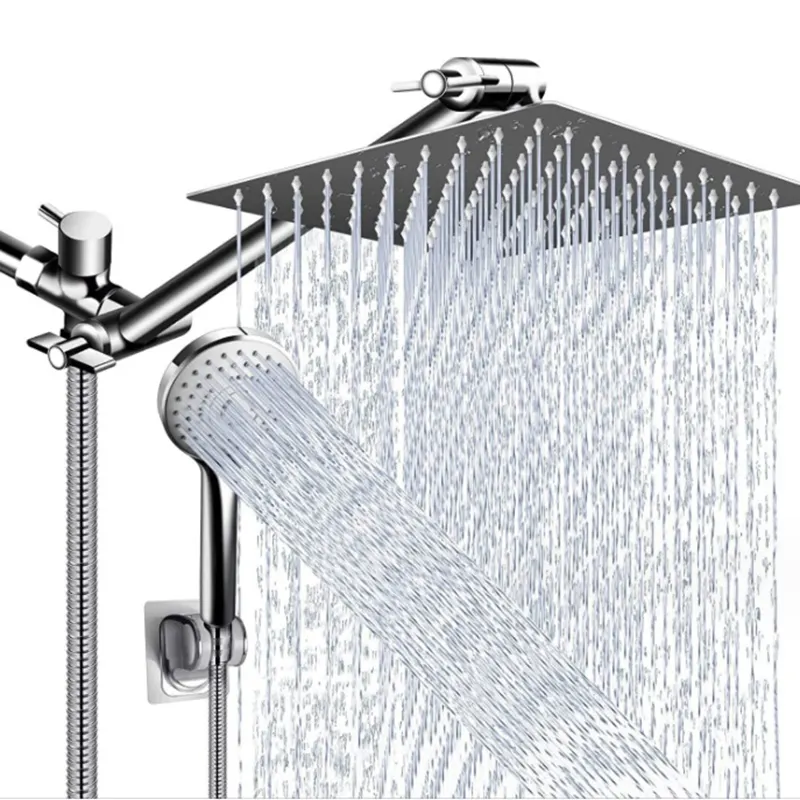 El sprey ve uzatma duş kolu ile WW8747 yağmur biçimli duş kafa