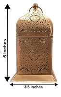 Lanterne en métal artisanale de qualité supérieure, porte-bougie décoratif avec panneaux en verre pour la maison, le jardin, les mariages et la décoration de terrasse extérieure