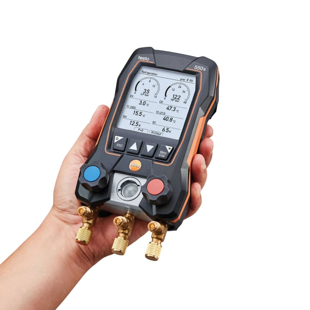 Многофункциональный детектор семян снега Testo550S, многофункциональный инструмент для записи данных, передачи Bluetooth, для холодильной техники