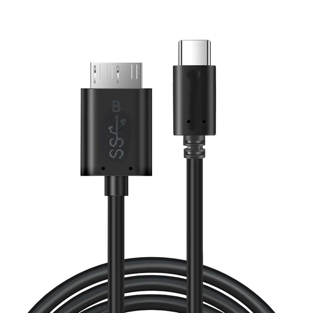 USB-C kecepatan tinggi ke USB 3.0 kabel Micro B mendukung 5Gbps untuk Seagate WD Toshiba Hard Drive eksternal kabel USB mikro B