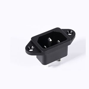 Conector de Alimentación IEC 60320 C14 con Orejetas de Montaje, 10A 250V~, Conector de Corriente Alterna para Montaje en Panel con Terminales de Tornillo, Certificado TUV - Product Image 2
