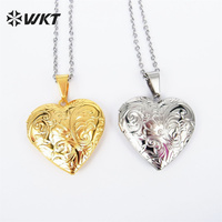 Collier délicat en acier inoxydable, bijoux en titane plaqué électrique, en forme de cœur, pour femmes, cadeaux, référence REN028