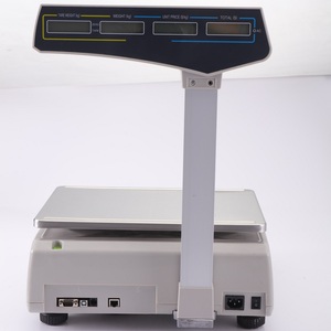 Báscula Digital Inteligente con Impresora, Pantalla LCD, Precisión de 5g, ABS+Acero Inoxidable para Código de Barras KF-T18 - Product Image 5