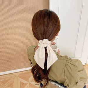 Nouveau chouchou en soie de mûrier 100% avec nœud, élastique vintage pour queue de cheval pour femme - Product Image 3