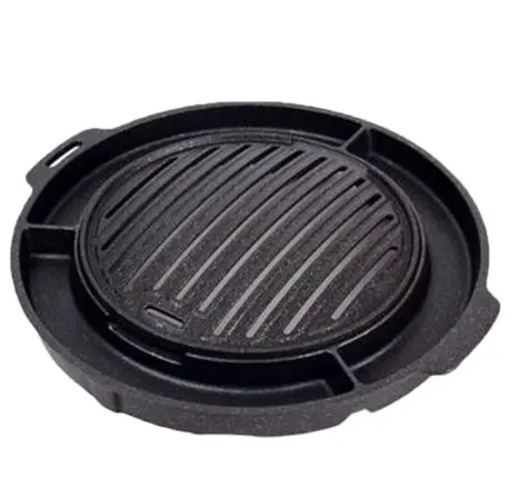 Hot Sale Easily Clean Korean Non-Stick Pan Square Shape Stainless Steel Tray Egg BBQ Grill Plate