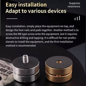 Pieds de fixation <span class=keywords><strong>pour</strong></span> enceintes de haute qualité – Accessoires audio et vidéo – Or, Argent, Noir – Durables et Stables <span class=keywords><strong>pour</strong></span> Enceintes Hi-Fi - Product Image 6
