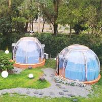 Étoile transparente chambre vacante maison dôme pour jardin extérieur Camp clair bulle glamping tente