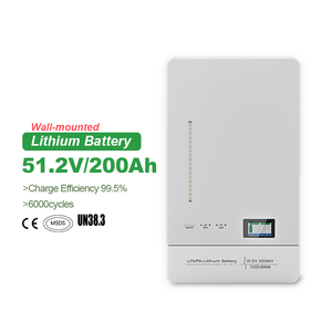 EnergyCreative 48V 51.2V 200Ah a parete LiFePO4 pacco batteria al litio ferro fosfato per uso domestico batteria agli ioni di litio - Product Image 1