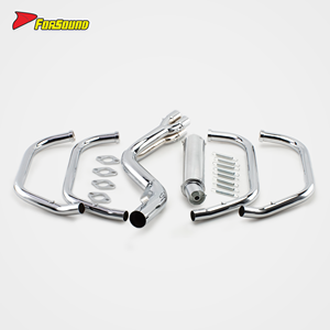 Sistema di Scarico Completo per Moto, Elegante e Resistente al Calore, con Finitura Elettroplaccata, per <span class=keywords><strong>HONDA</strong></span> CBX400F CB400F 1981-1984, Stile Vintage - Product Image 6