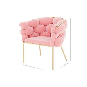 Wholesale Modern Simple Girl Bedroom <strong>Dresser</strong> Stool Back <strong>Chair</strong> Light Luxury Nail Salon Makeup Living Room <strong>Chair</strong> - Product Image 2