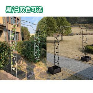 Arche de jardin en fer pour plantes grimpantes, support de plante d'extérieur durable, structure creuse - Product Image 4