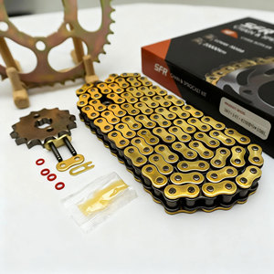 Fabricación Personalizada de Kit de Transmisiones para Motocicleta 420 428 520 525, Conjunto de Cadena y Piñón de Alta Calidad para <span class=keywords><strong>Honda</strong></span> CLR125 CityFly - Product Image 2