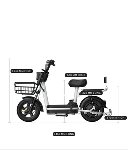 Bicicleta Eléctrica Económica de 14 Pulgadas y 350w para Adultos, Ideal para la Ciudad - Product Image 2