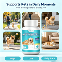 Comprimés de soutien articulaire pour animaux de compagnie, toutes races, chiens et chats, saveur poulet, probiotiques, calcium, régulent la microbiome intestinale, améliorent la digestion