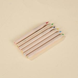 Biểu Tượng Tùy Chỉnh Mini Vẽ Bút Chì Màu, 3.5 Inch 6 Màu Sắc Bằng Gỗ Pre-Mài Sắc Màu Bút Chì Trong Kraft Hộp - Product Image 3