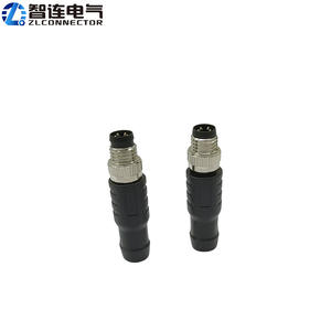 M8 impermeável industrial moldando 120 ohms o terminal vertical masculino plástico 3 4 pinos da aviação <span class=keywords><strong>Plug</strong></span> IP67 bronze habitação automotivo - Product Image 6