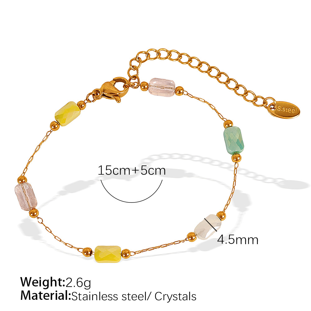 Pulsera de oro cristal SL78