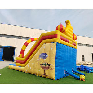 Playground Park Big Bouncer Inflatable Jumping Castle Combo 8-meter Long Cartoon Inflatable Wet and Dry Slide for Kids - Product Image 4