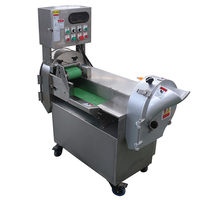 Commerciële Tweekoppige Snijmachine Hakselaar Shredder Snijder Voor Wortels Bladachtige Tomaten Fruit Groenten Slice Cutter Motor