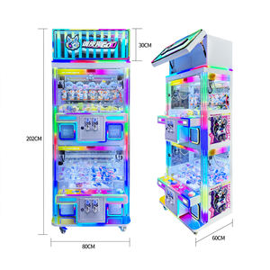 ตู้คีบตุ๊กตาโลหะพรีเมียม 4 ช่องเล่น พร้อมตู้เก็บของ  ใช้เหรียญ  รองรับ<span class=keywords><strong>ภาษา</strong></span>อังกฤษ - Product Image 3