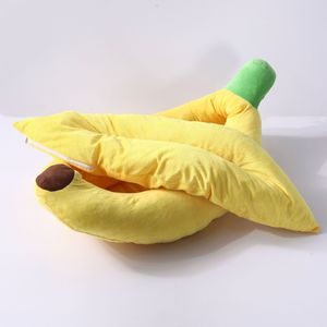 Banana Dog Bed Removable Washable Pet Bed For Small Medium Dogs Oval Shape Polyester Fiber Fill <b>Cat</b> Bed Teddy Bichon Frise - Product Image 2