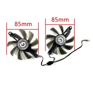 NOUVEAU Ventilateur de refroidissement 85mm 4pin <span class=keywords><strong>RX5500</strong></span> <span class=keywords><strong>XT</strong></span> GPU FAN pour PELADN RX 5500XT RX 580 8G 2048SP RX550 ventilateur de remplacement de carte graphique - Product Image 6