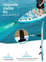 Planche à pagaie gonflable (SUP) double couche épaissie SN-1121 unisexe pour la navigation, la pêche et la pêche à la ligne flottante
