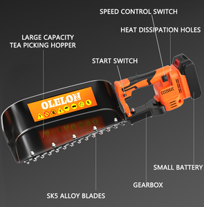 耐久性のある茶摘み機、サイドスピードコントロール付き、軽量1.2kg、完全防水、茶園や農園向け - Product Image 6