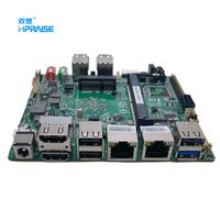 Gemini Lake J4125 6 USB Dual LAN Nuc Mini Pc Computadora Placa base Tres pantallas