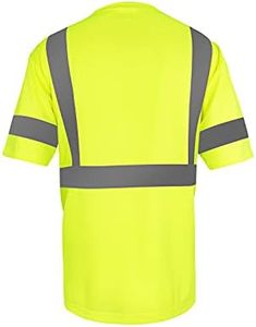 高視認性反射材付き通気性Tシャツ半袖安全作業服倉庫建設用カスタマイズロゴ入りクラス2 - Product Image 2