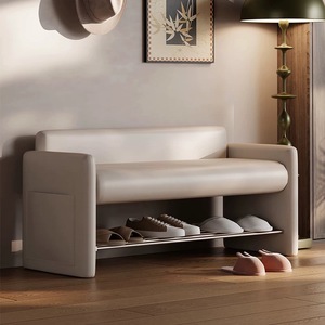 Banco moderno <span class=keywords><strong>para</strong></span> zapatos y otomana <span class=keywords><strong>para</strong></span> recibidor, banco largo montado en la pared <span class=keywords><strong>para</strong></span> el hogar, almacenamiento <span class=keywords><strong>de</strong></span> zapatos <span class=keywords><strong>para</strong></span> el <span class=keywords><strong>pie</strong></span> <span class=keywords><strong>de</strong></span> <span class=keywords><strong>cama</strong></span> - Product Image 5