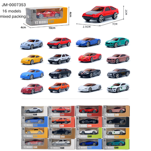 PANDAS 1/64 Voiture de course miniature en métal moulé sous pression, modèle de véhicule compact en alliage avec fonction coulissante en plastique pour garçons - Product Image 4