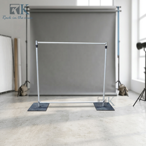 Minimalist Metal Wedding <b>Backdrop</b> <b>Stand</b> Pipe Frame Decoration Pipe and Drape Set - Product Image 2