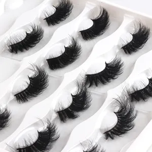 Factory Price Creat Your Own Brand Butterfly Eye Lashes d Curl Strip Eyelashes 3d Lash Box