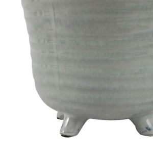 Vasi in ceramica smaltata con piedini per uso interno ed esterno, vasi rialzati per decorazioni domestiche - Product Image 5
