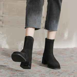 Botas de Tacón Grueso con Cordones hasta la Rodilla, Antideslizantes, Modernas, Versátiles, Elegantes y Delgadas hasta la Pantorrilla para Otoño/Invierno - Product Image 5