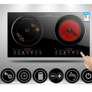 Placa de cocina eléctrica OEM ODM, 2 quemadores, con Control táctil, cuerpo delgado - Product Image 3