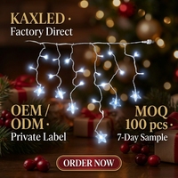Décorations de Noël commerciales, accessoires multicolores pour l'extérieur IP65, guirlandes lumineuses en PVC, câble en caoutchouc, décoration de Noël