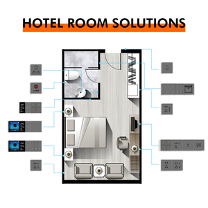 Zigbee thông minh chuyển đổi 4 gang thẻ chìa khóa khách sạn tuya thông minh wifi chuyển đổi ánh sáng cho khách sạn thông minh máy nước nóng 40a - Product Image 4