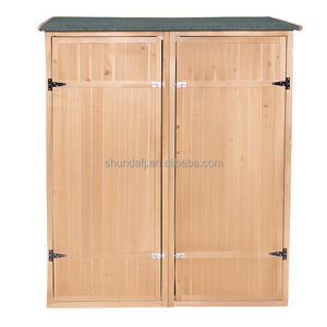 Caseta de Almacenamiento <span class=keywords><strong>para</strong></span> Jardín y Herramientas de <span class=keywords><strong>Madera</strong></span> Natural Resistente SDGS004 - Product Image 4