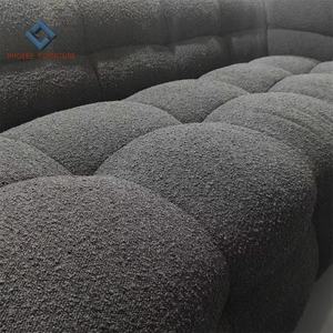 Super <span class=keywords><strong>confortevole</strong></span> high arm lazy boucle appartamento soggiorno divani in zucchero filato divano - Product Image 4