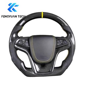 Volant en fibre de carbone avec LED pour <span class=keywords><strong>Chevrolet</strong></span> Sedan <span class=keywords><strong>Camaro</strong></span> SS <span class=keywords><strong>ZL1</strong></span> Corvette 6ème génération 2002 2010 2012 2013 2014 2015 2016 2017 <span class=keywords><strong>2020</strong></span> - Product Image 2